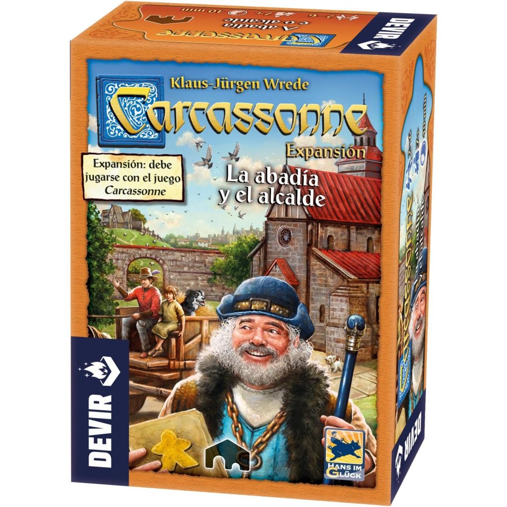 Juego de Mesa - Devir Games - Carcassonne - La Abadia y el Alcalde ED. 17