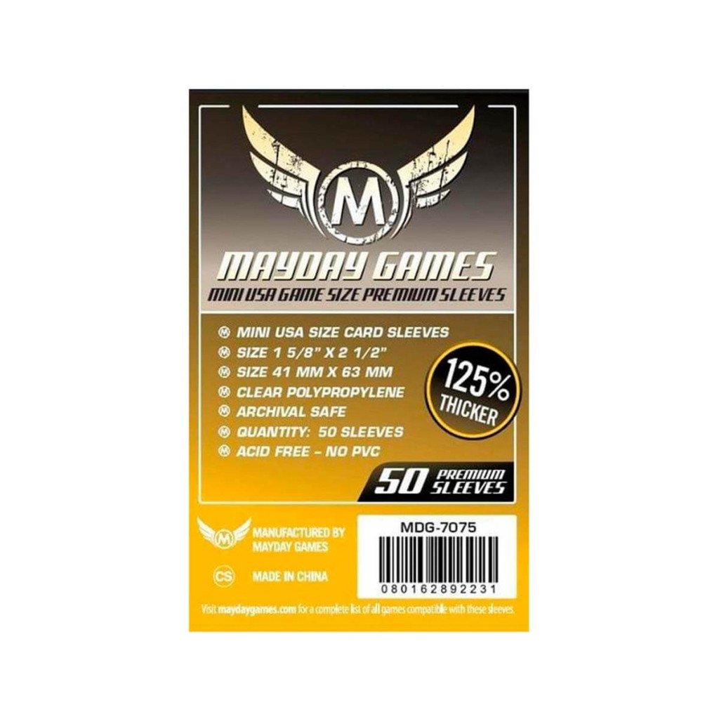 FUNDA MINI USA AMARILLA PRM_41 X 63MM (50UNI)