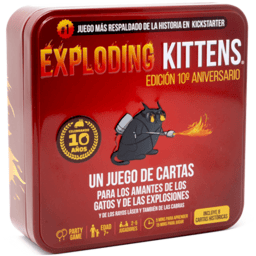 JUEGO DE MESA -  EXPLODING KITTENS EDICION 10 ANIVERSARIO