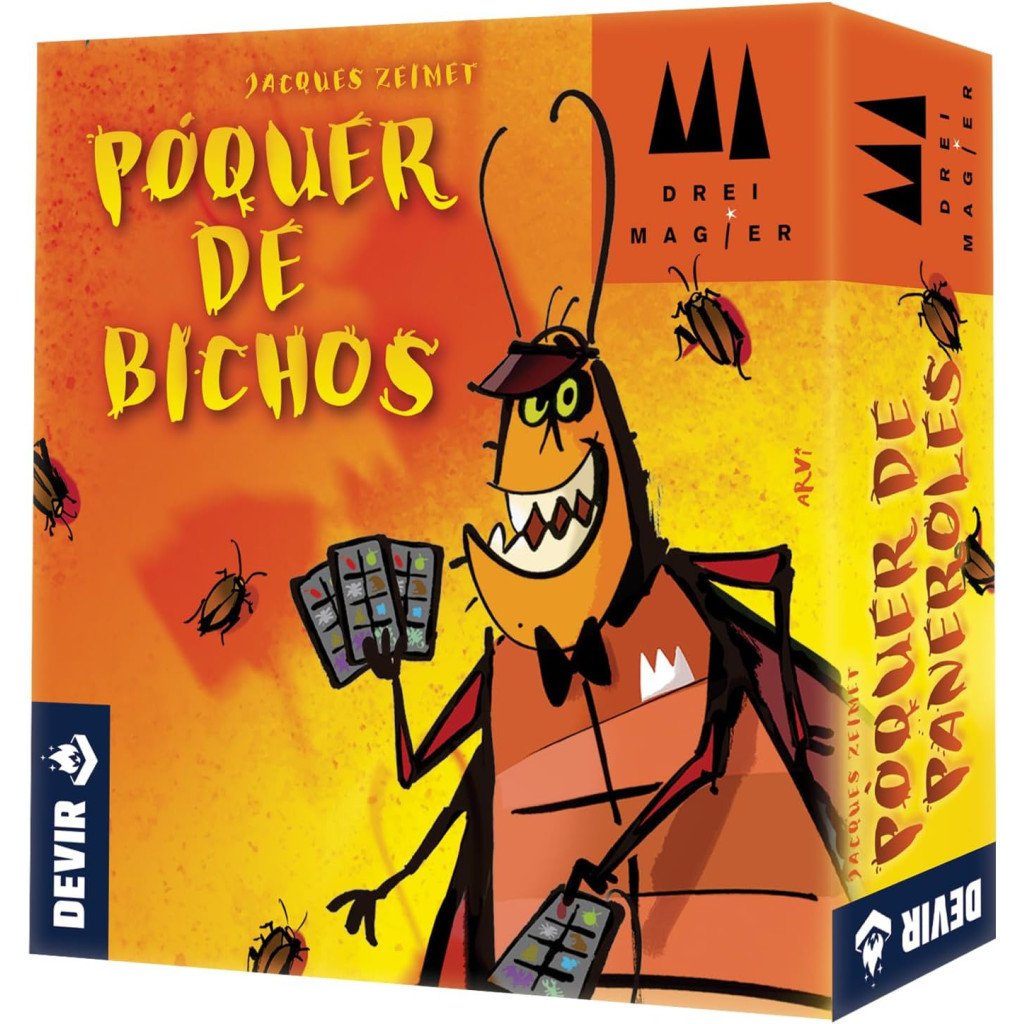 Juego de Cartas - Devir Games - Poquer de Bichos