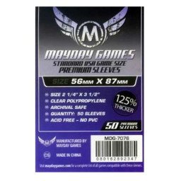 JUEGO DE CARTAS - FUNDA STANDARD USA MORADA (PACK 50) STD_56 X 87MM